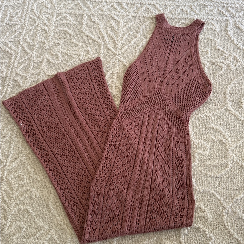 Crochet Halter Neck Maxi Dress - Picture 4 of 4